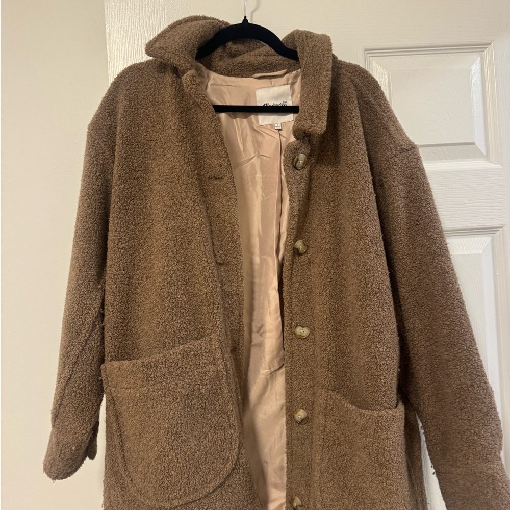 NWOT Madewell Tan Fleece-Lined Jacket - Picture 3 of 5